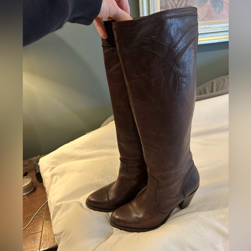 Frye leather boots size 9